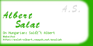 albert salat business card